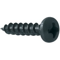 Main product image for 25-Pack #8 x 3/4" Pan Head Deep Thread Black Screws081-436